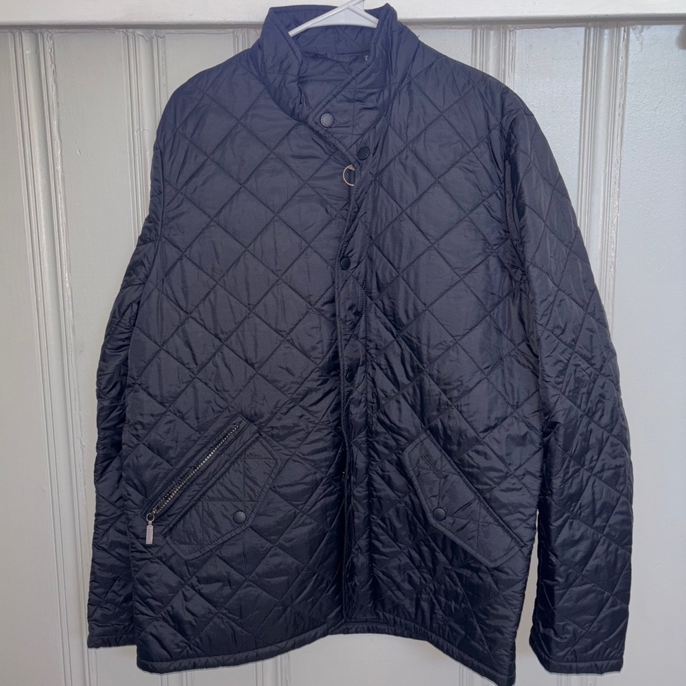 Barbour Flyweight Chelsea Quilted Jacket in Classic black size Medium
